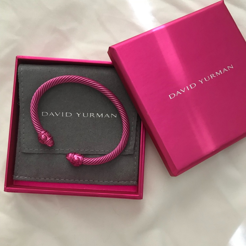 David Yurman Pink Aluminum 5 mm Bracelet